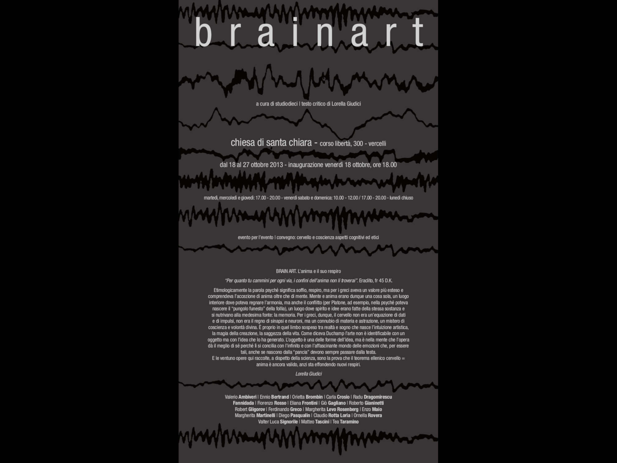 BrainArt | StudioDieci @ Ex Chiesa Santa Chiara - Vercelli